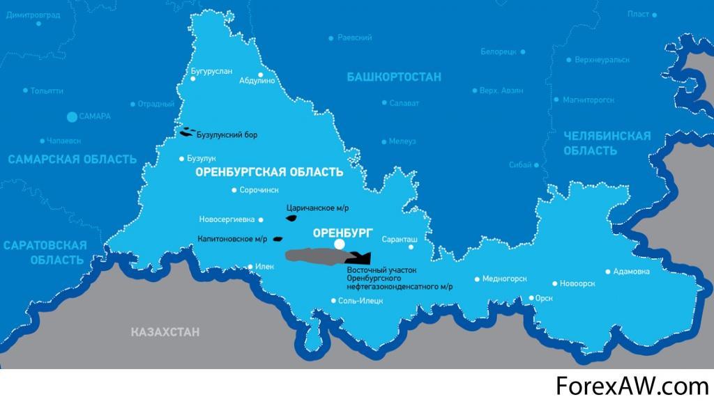 Бугуруслан какая область. Нефтяное месторождение в Оренбурге. Месторождения газа в Оренбургской области. Оренбургское газовое месторождение на карте России. Оренбург нефтегазоконденсатное месторождение.
