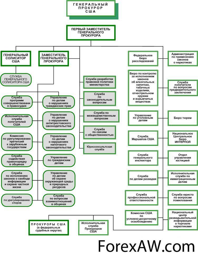 Сша схемы. Иерархия Министерства юстиции США. Иерархия прокуратуры США. Минюст США структура. Структура полиции США схема.