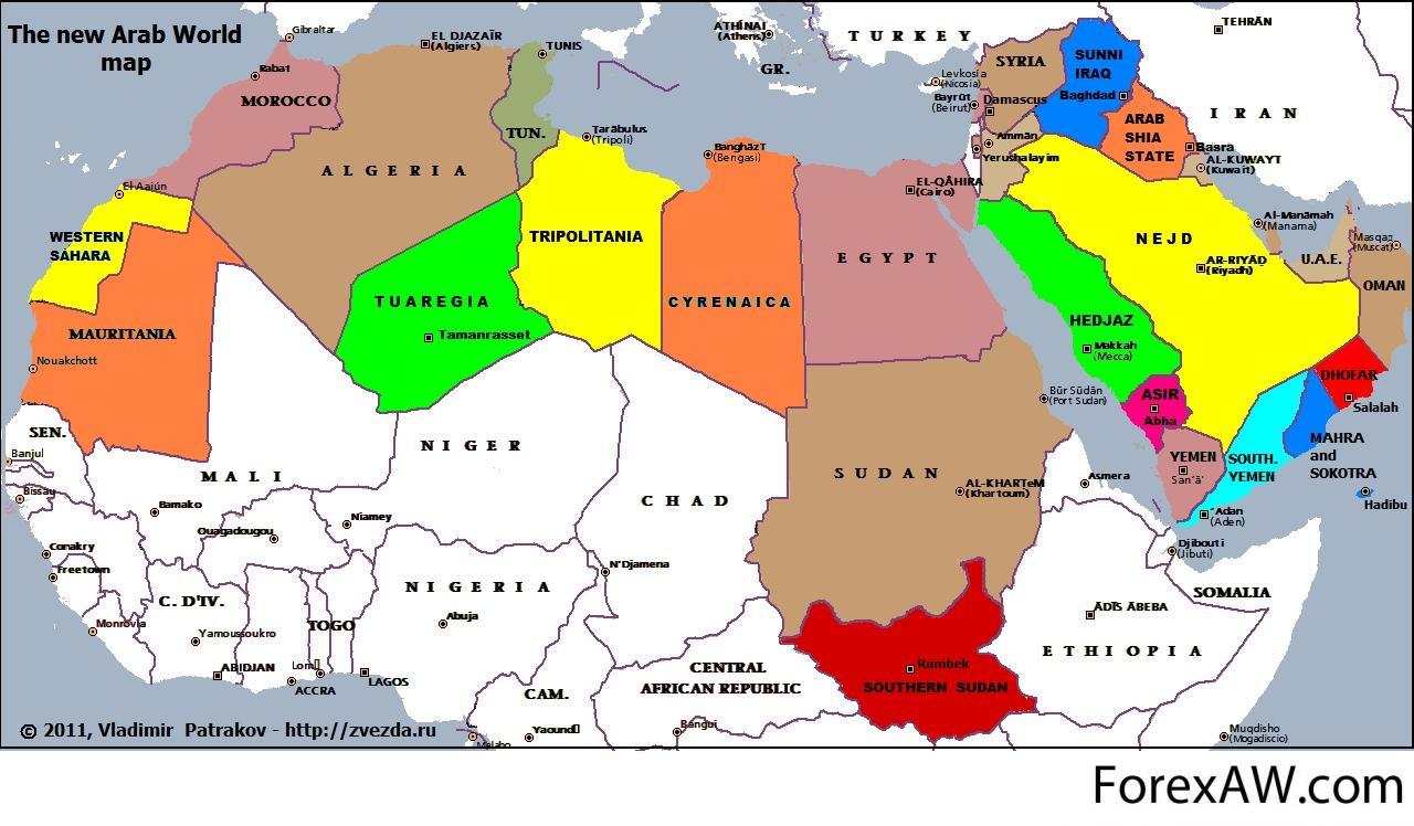 Арабские государства на карте. Карта Северной Африки и ближнего Востока. Политическая карта арабских государств.