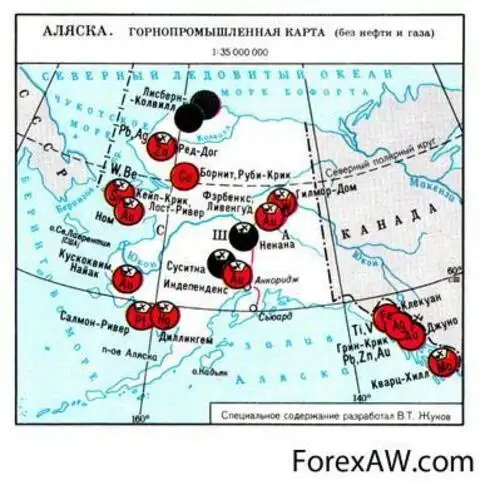 Экономическая карта аляски