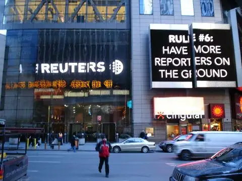 Reuters - одно из аналитических агенств, за информацией в которе обращаются международные инвестора