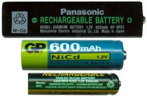 Никель-кадмиевые аккумуляторы (батарейки)