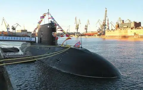 Спуск на воду подводной лодки Б-265 Краснодар
