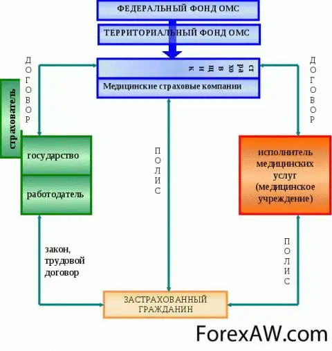 Схема организации и финансирования омс