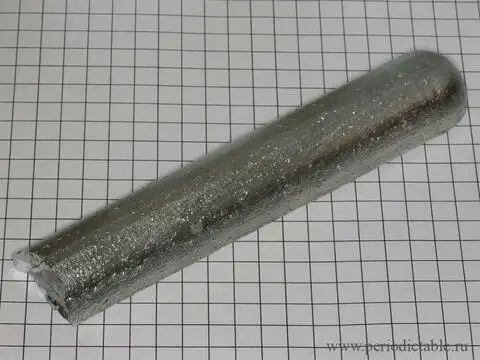 Слиток цветного металла сурьмы в виде прутка (чистота 99.99%)