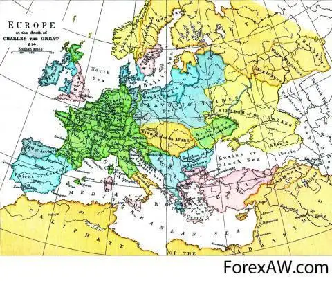 Европа в 814 году