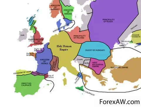 Европа в 998 году