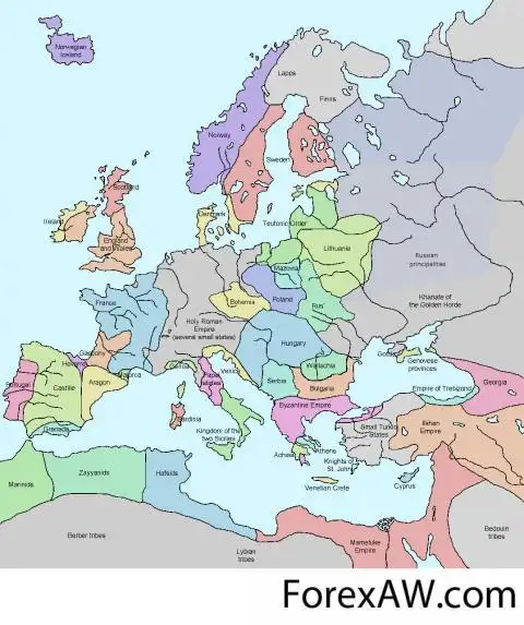Европа в 1328 году