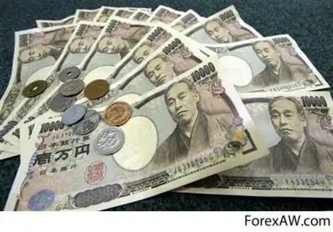 Купюры и монеты японской йены
