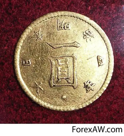 1 иена 1871 года, золото