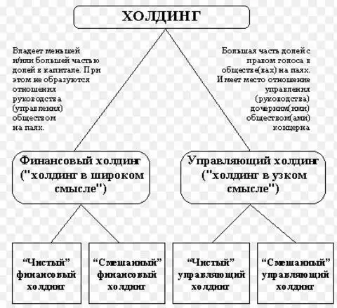 Холдинг википедия. Классификация холдингов. Виды холдинга. Виды холдинговых компаний. Классификация типов холдингов.